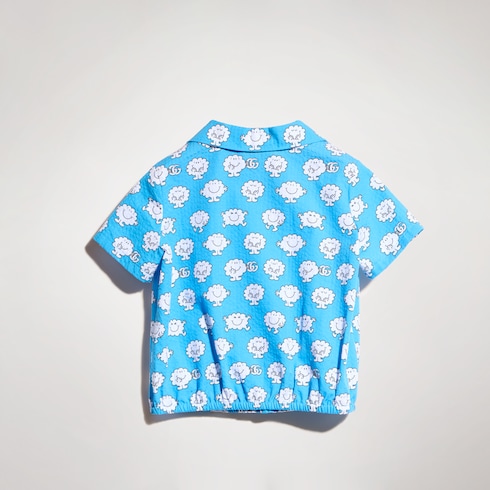 Chemise pour bébé en coton froissé
