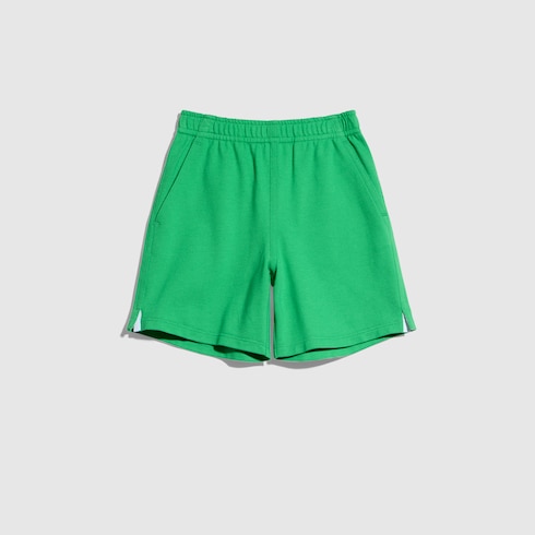 チルドレンズ〕コットンピケ ショートパンツ ・グリーン | GUCCI公式