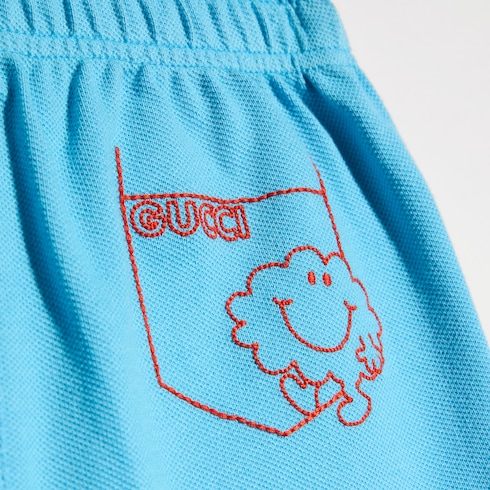 Baby-Shorts aus Baumwolle mit Stickerei