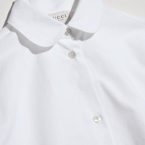 Camisa infantil de popelina de algodón con GG