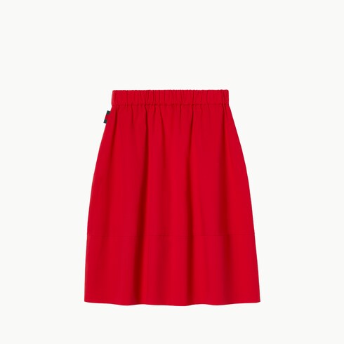 チルドレンズ〕コットンポプリン スカート ・レッド | GUCCI公式