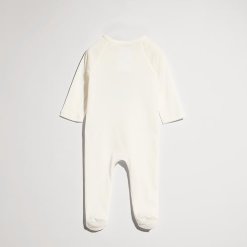 Tutina neonato in cotone con stampa
