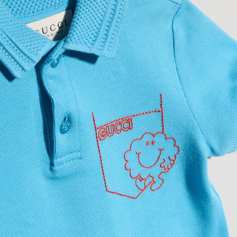 Combinaison pour bébé en coton avec broderie