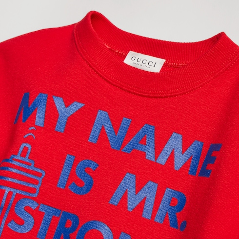 Sweat-shirt pour enfant en coton avec imprimé