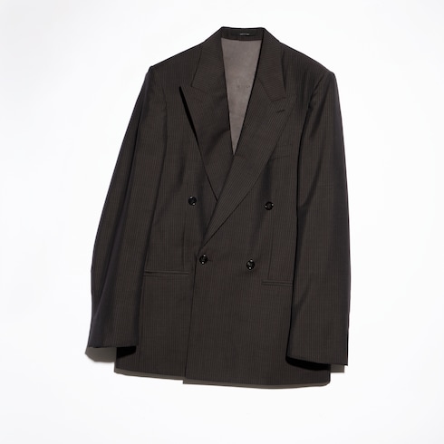 Veste en laine mohair à rayures
