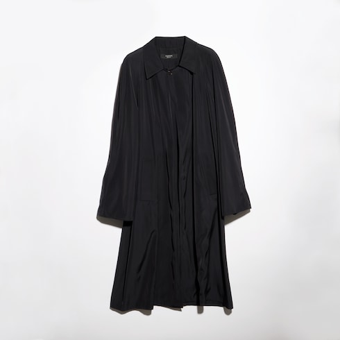 Cotton acetate faille coat