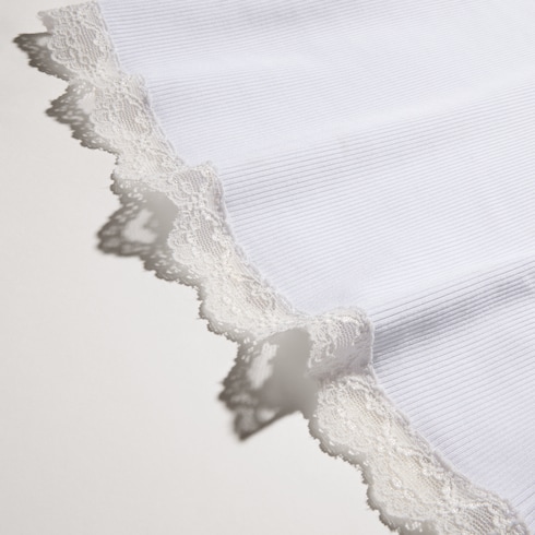 Matte viscose rib stitch T-shirt