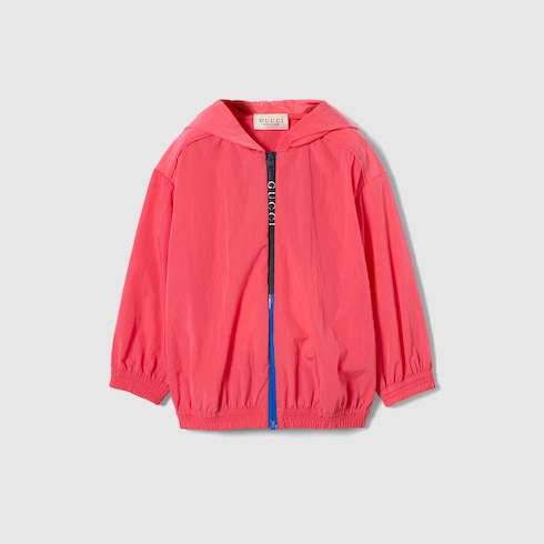 ベビー〕ナイロン フロワッセ ジャケット ・ピンク | GUCCI公式
