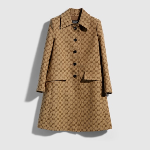 GUCCI GGコットンキャンバス コート