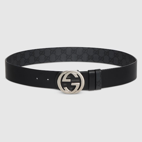 GUCCI インターロッキングG バックル リバーシブル ベルト