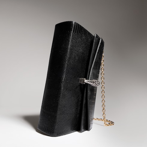 Dionysus kleine Schultertasche aus Eidechsenleder