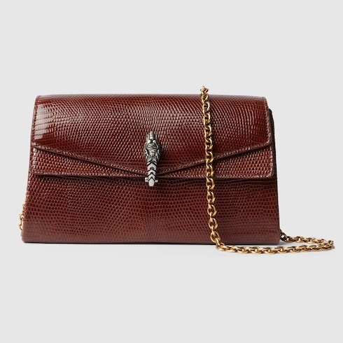 Dionysus lizard small shoulder bag in chestnut | GUCCI® NL