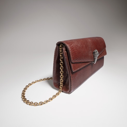 Dionysus kleine Schultertasche aus Eidechsenleder