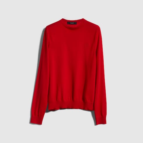 GUCCI エンブロイダリー付き ファインウール セーター