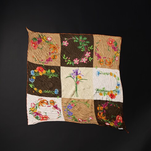 Printed silk shawl