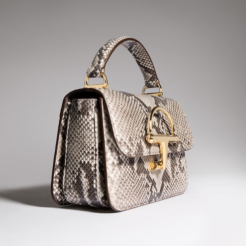 Gucci Siena python small top handle bag