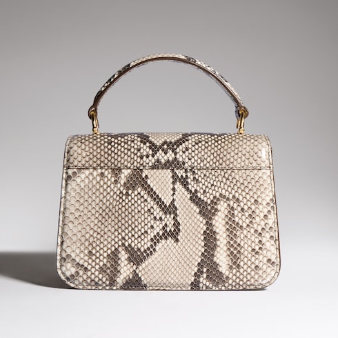 Gucci Siena python small top handle bag
