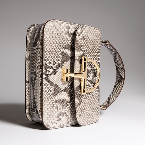 Gucci Siena python small top handle bag