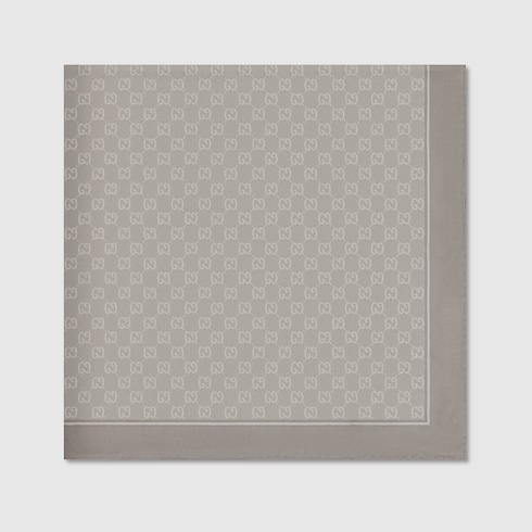 Laminated printed silk twill carré