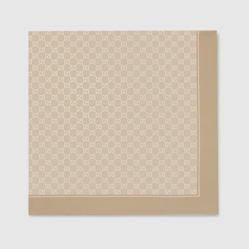 Carré in twill di seta stampato laminato