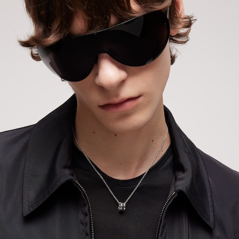 Collier à pendentif en cristal Gucci Interlocking
