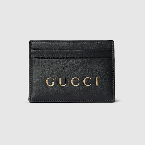 Card case with gold-foiled logo