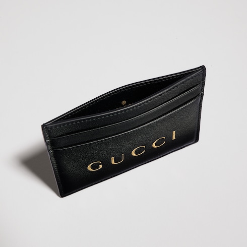 Card case with gold-foiled logo