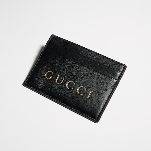 Card case with gold-foiled logo