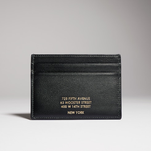 Card case with gold-foiled logo