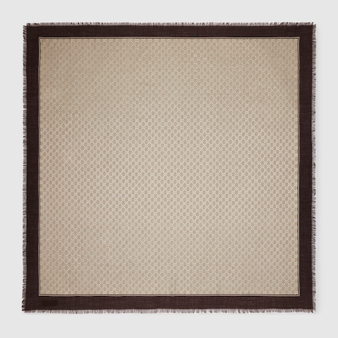 Châle en laine GG laminée