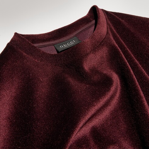 Silk stretch jersey T-shirt