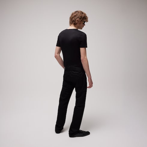 กางเกง Cotton denim pant with embroidery