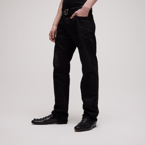 กางเกง Cotton denim pant with embroidery