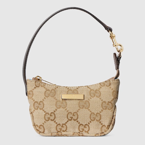 レディ ルネッタ チャーム ・サンド＆ブラウン GGキャンバス | GUCCI公式