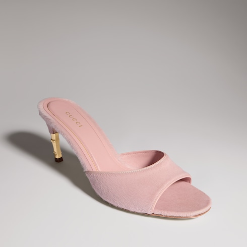 Sandalo slider donna con motivo Bamboo