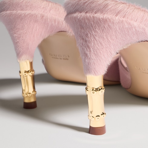 Sandalo slider donna con motivo Bamboo