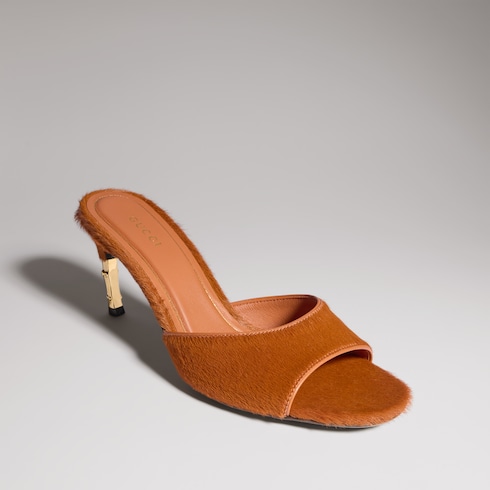 Sandalo slider donna con motivo Bamboo