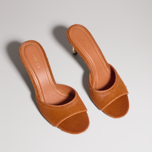 Sandalo slider donna con motivo Bamboo