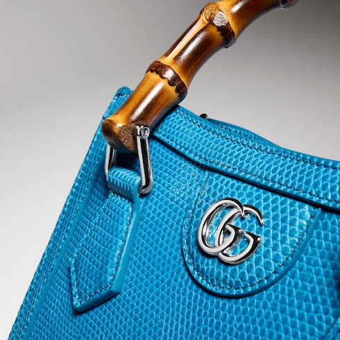 حقيبة اليد الصغيرة Gucci Diana من جلد السحلية