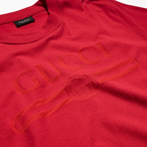 T-Shirt aus Baumwolljersey mit Dévoré-Detail
