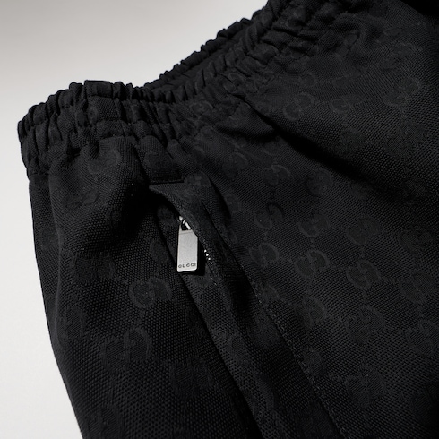 Pantalon décontracté en toile de coton GG