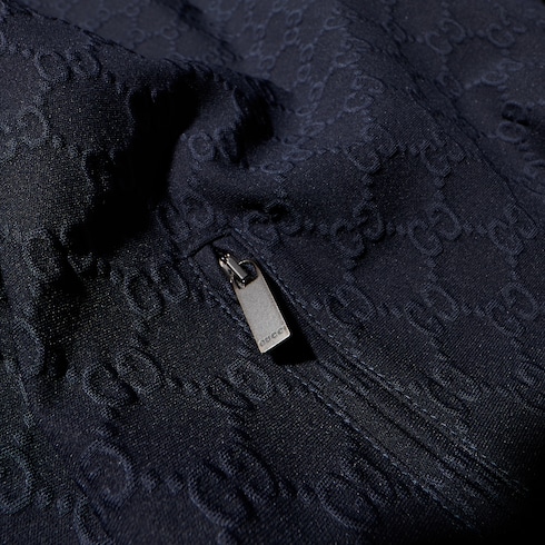 Sweatshirt aus GG Jerseyjacquard mit Reißverschluss