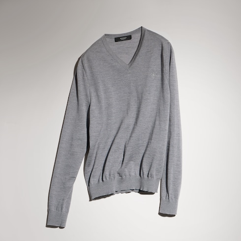 Pullover aus feiner Wolle mit Stickerei