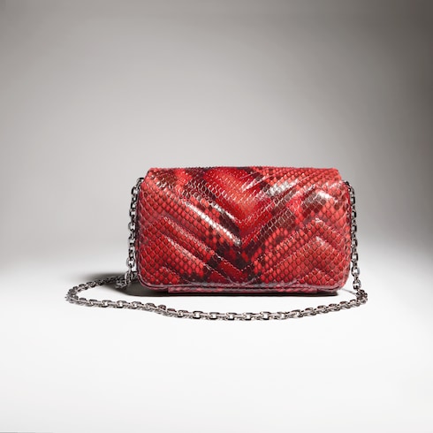 Mini sac à épaule GG Marmont en python