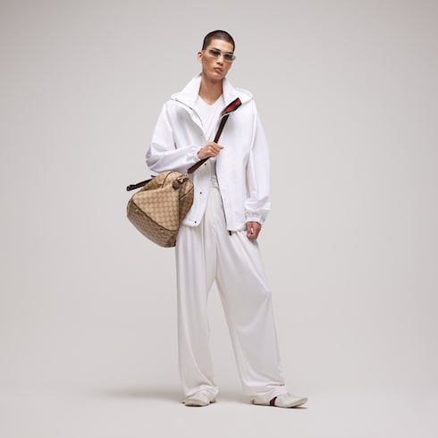 Veste zippée compacte en toile de coton