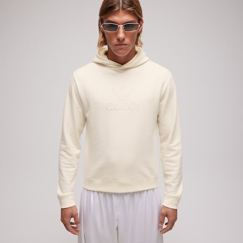 Sweatshirt aus Kaschmir-Jersey mit Stickerei