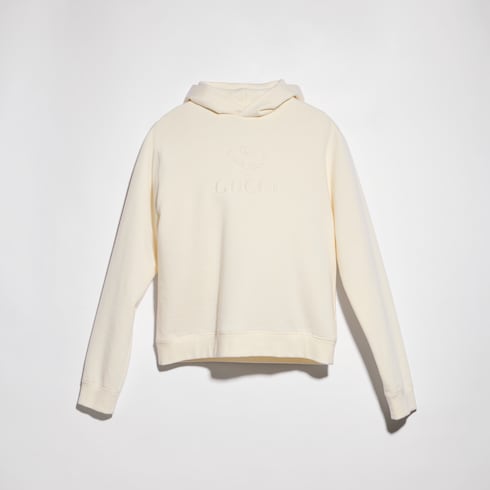 Sweat-shirt en jersey de cachemire avec broderie