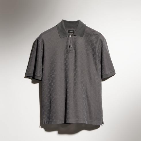 GG technical jersey jacquard polo shirt