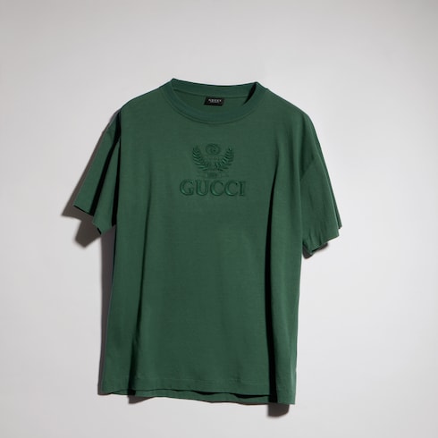 T-Shirt aus Baumwolljersey mit Stickerei