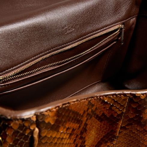 Paparazzo python medium top handle bag